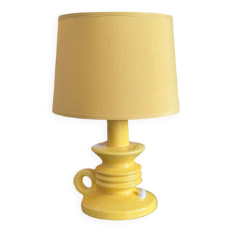 Yellow bedside lamp