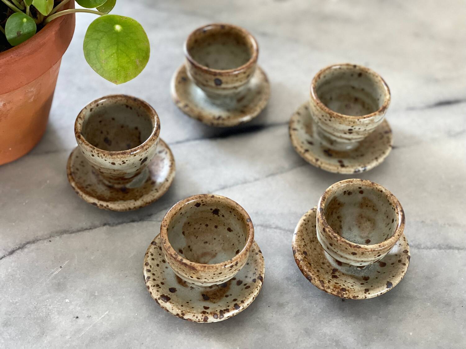 5 Gustave Tiffoche egg cups