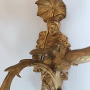 Paire d'appliques style Régence en bronze doré