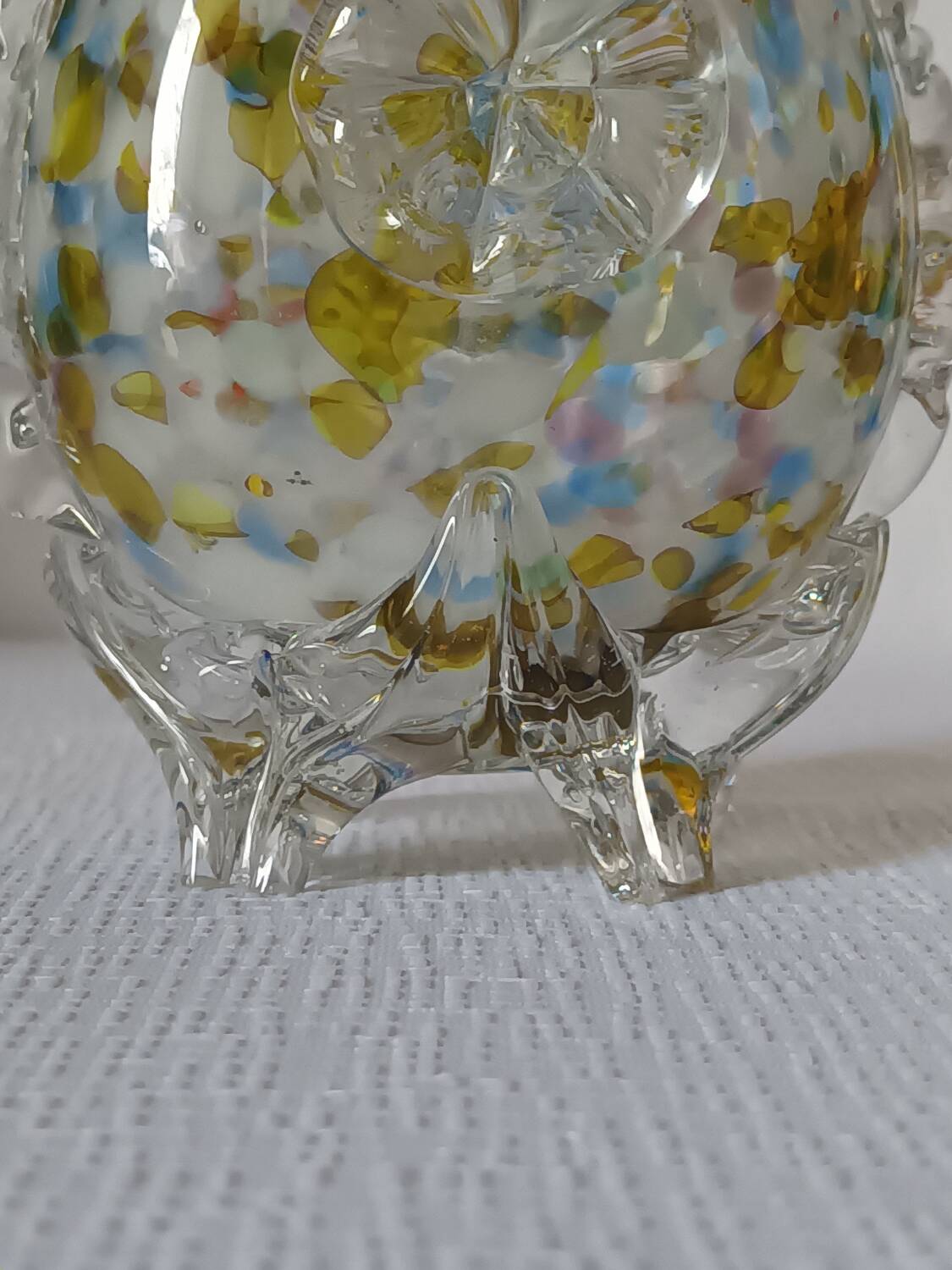 Vase d'art marmoréen vintage