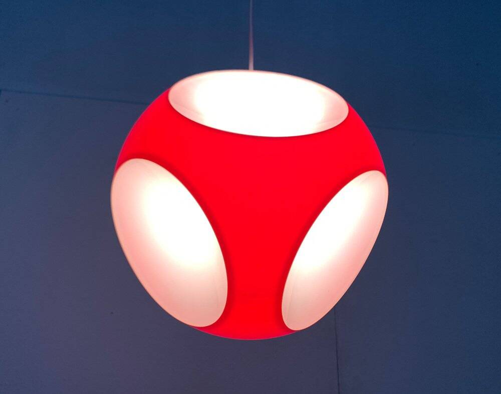 Suspended lamp OVNI Space Age by Luigi Colani, 1970s