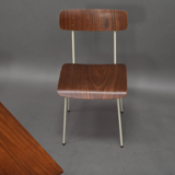 Chairs and bedroom table in Auping teak 50s