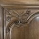 Solid oak wardrobe in Louis XV style