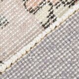 3x6 Gray & Cream Oriental Turkish Vintage Rug, 110x192Cm