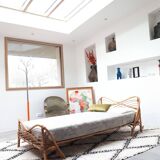 Rattan bed from the 1960s