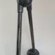 Lampe jielde de 1960 nuances de gris, plaque jielde