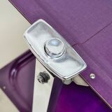 Desserte roulante table pliante bar stratifié couleur violine - textable platex
