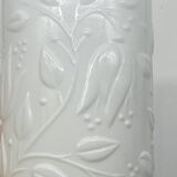 White opal glass pot / jar, vintage