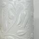 Pot / bocal verre opale blanc , vintage
