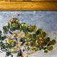 Oil painting on wooden panel, beautiful southern landscape