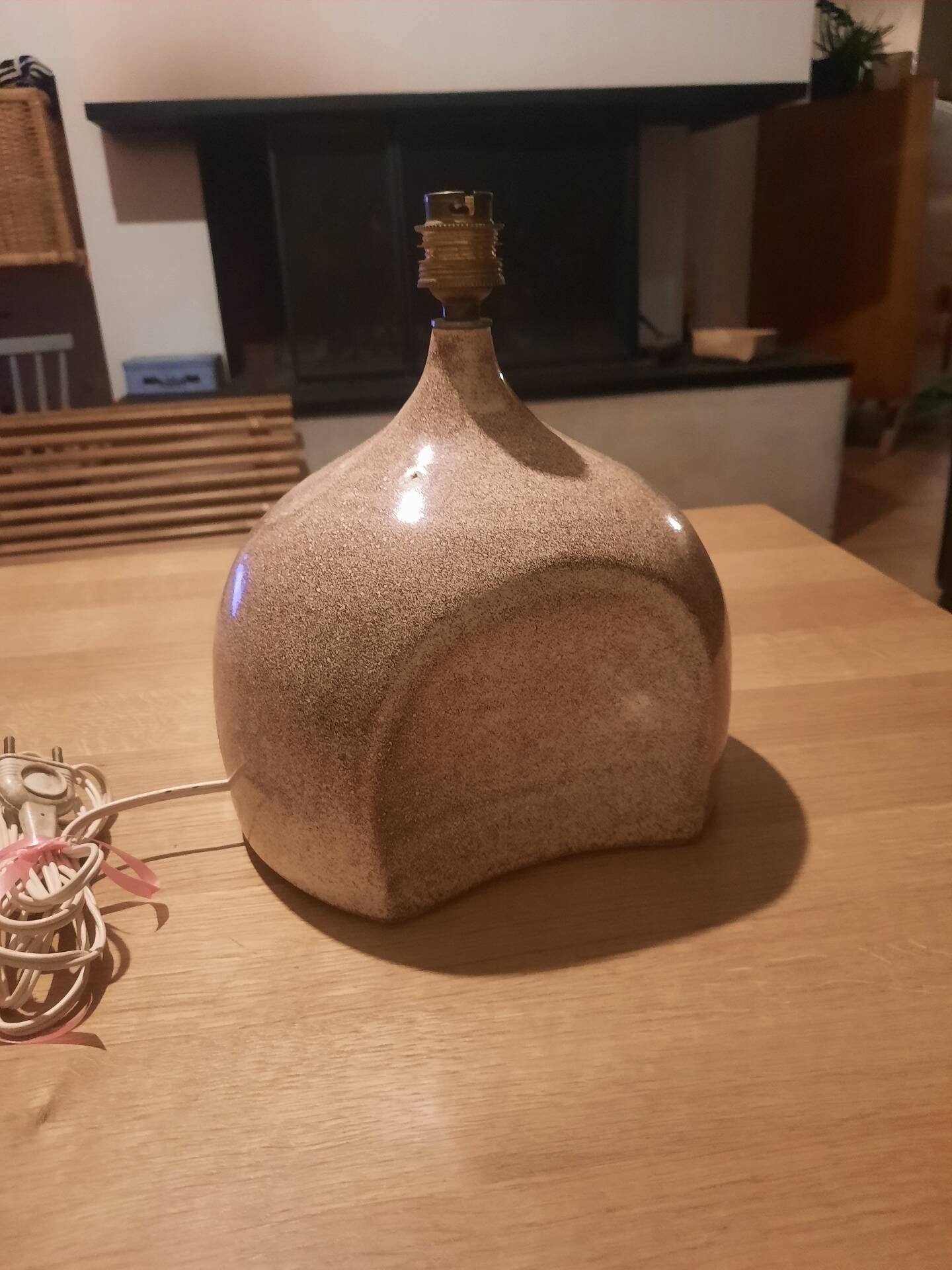 1970s ceramic lamp base