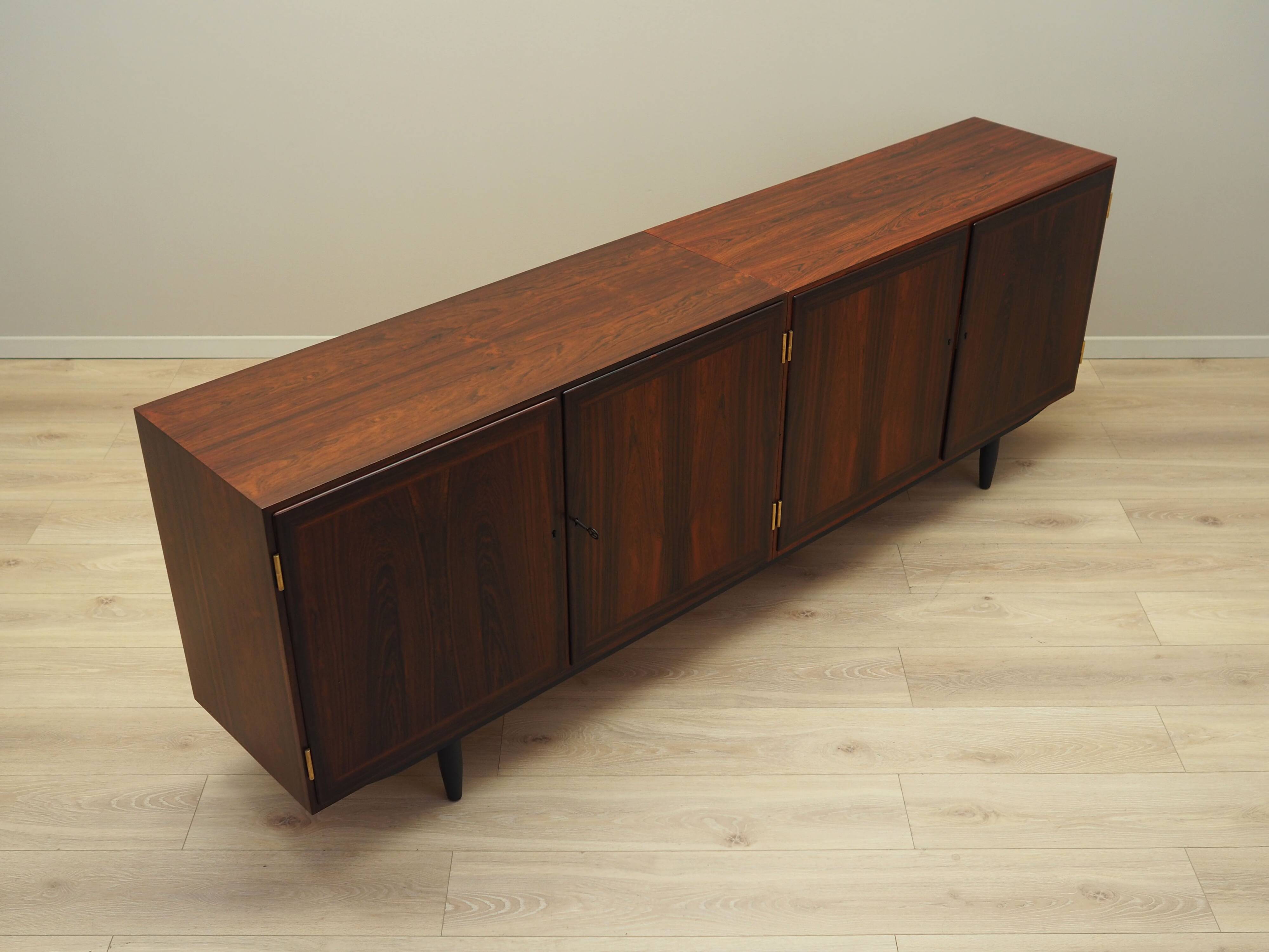 Enfilade en palissandre, design danois, années 1970, designer : Carlo Jensen, production : Hundevad