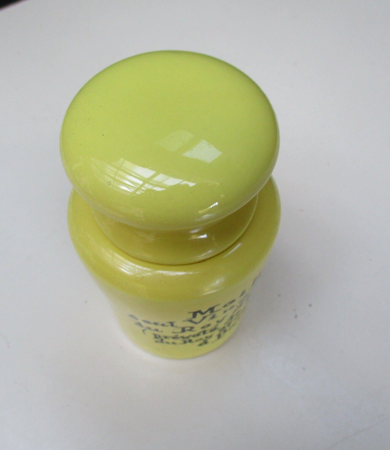 Maille ceramic mustard pot