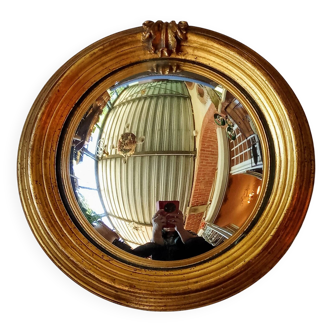 Ancien miroir oeil de sorcière