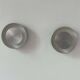 Pair of vintage wall lights, brushed metal, France 1970