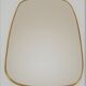 Mirror and free shape brass contour 75x65cm
