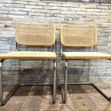 Set of 2 Cesca B32 chairs by Marcel Breuer