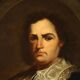 Peinture ancienne Portrait d’un peintre, huile sur toile, XVIIIe siècle