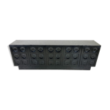 Black brutalist credenza, 1970s