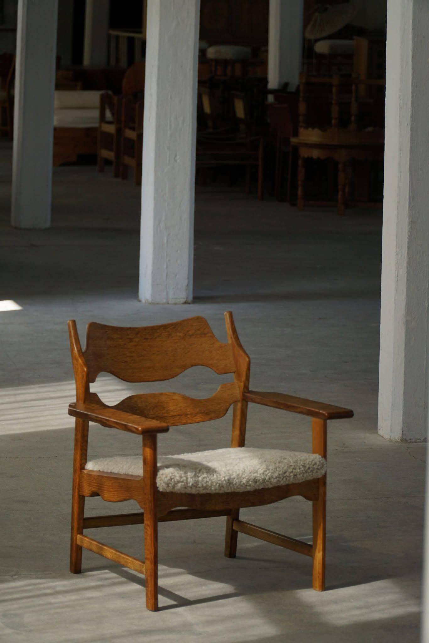 Henning Kjærnulf, Lounge Chairs "Razorblade", Danish design from the mid-century, 1960s.