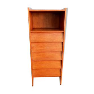 Vintage light oak chiffonnier 1950