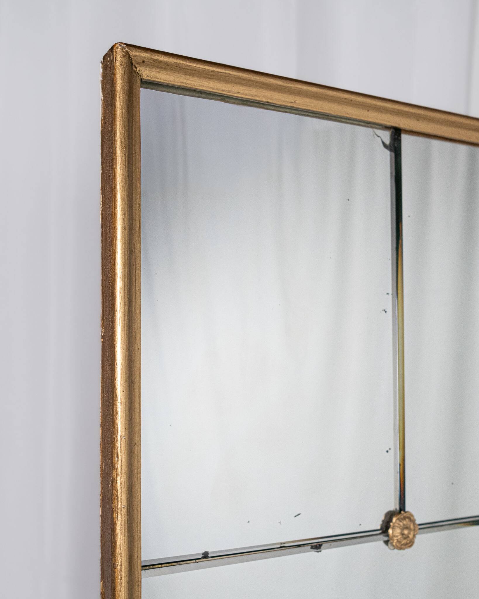Large mirror brasserie style, France, 1950s