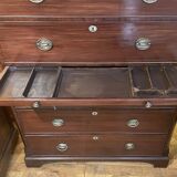 tallboy chest on chest in mahogany - 18th century