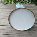 Pitcher enamelled blue and white 30s 40s