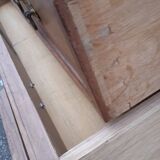 Oak and marble chest of drawers