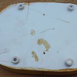 Oval wedding globe in glass 28 cm high