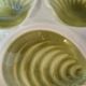 Lot de 6 Assiettes à Huîtres Vintage Orchies Moulin des Loups – Vert A