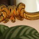 Miroir rocaille style Louis XV artisanal en bois doré XXème 80X65