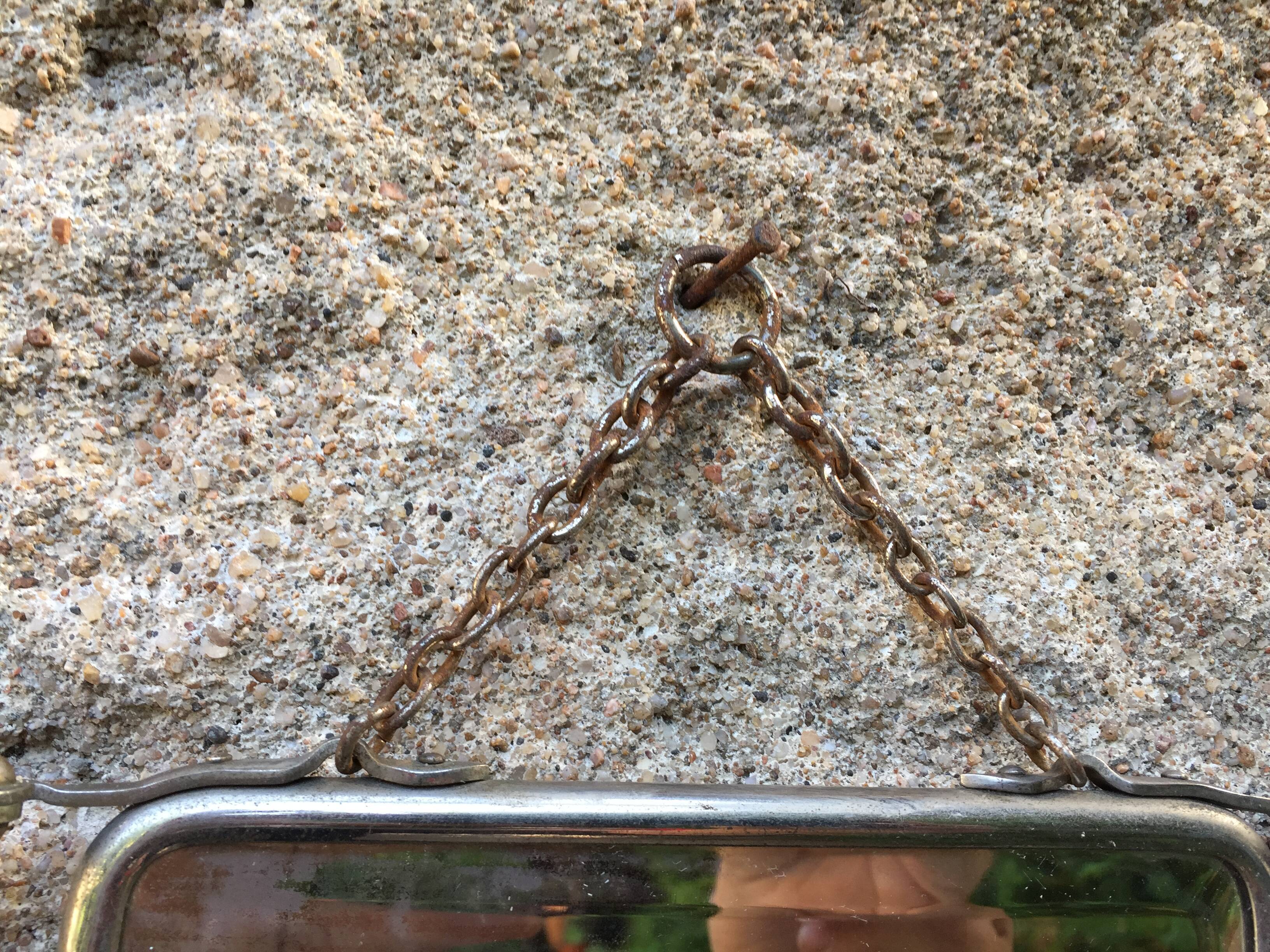 Barber triptych mirror beveled 51 x 22 cm