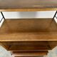 Modular shelf from the 1950s, wood and metal, vintage.