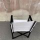Foldable Steward's chair in wood painted black