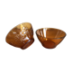 Duo de bols en verre ambré