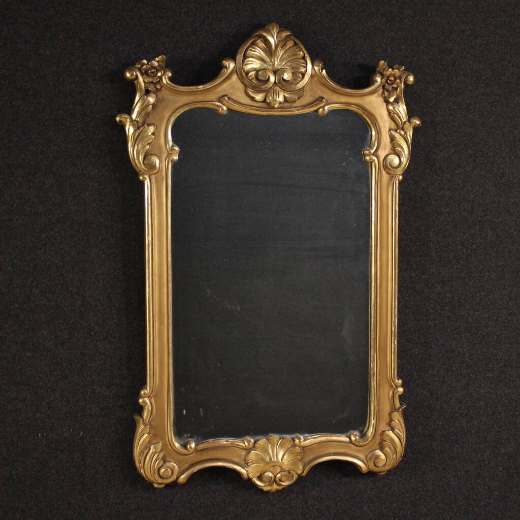 20th century painted and gilded Italian mirror
