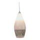 Lunel vintage textured glass pendant light, 1960s French design
