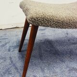 Vintage Footstool Bouclé