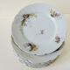 Series of eight porcelain dessert plates