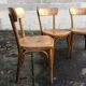 Lot of 4 vintage bistro chairs