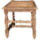 Set of 4 natural wood chairs, Henri II style