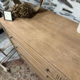 Superb 4-drawer chest of drawers from the 50s in raw wood