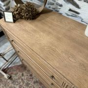 Superb 4-drawer chest of drawers from the 50s in raw wood