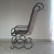 Série de 6 fauteuils de jardin en fer forgé