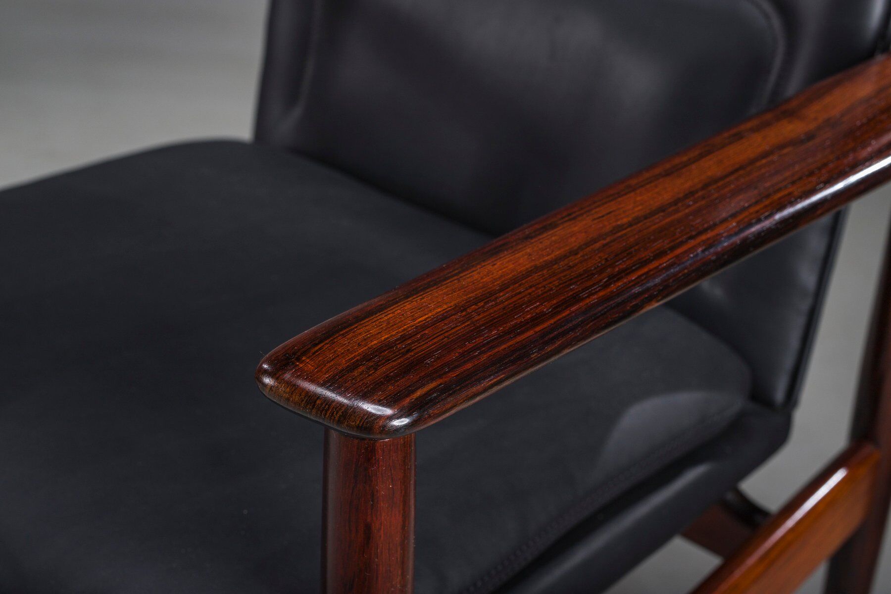 Danish Model 431 armchairs in leather by Arne Vodder for Sibast Møbler, 1960s, set of 4
