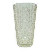 Vase Spike ACH, verre transparent, Ząbkowice, Pologne, années 1970