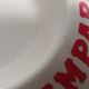 Campari ashtray in Porcelain Orchies Moulion des Loups cream/red