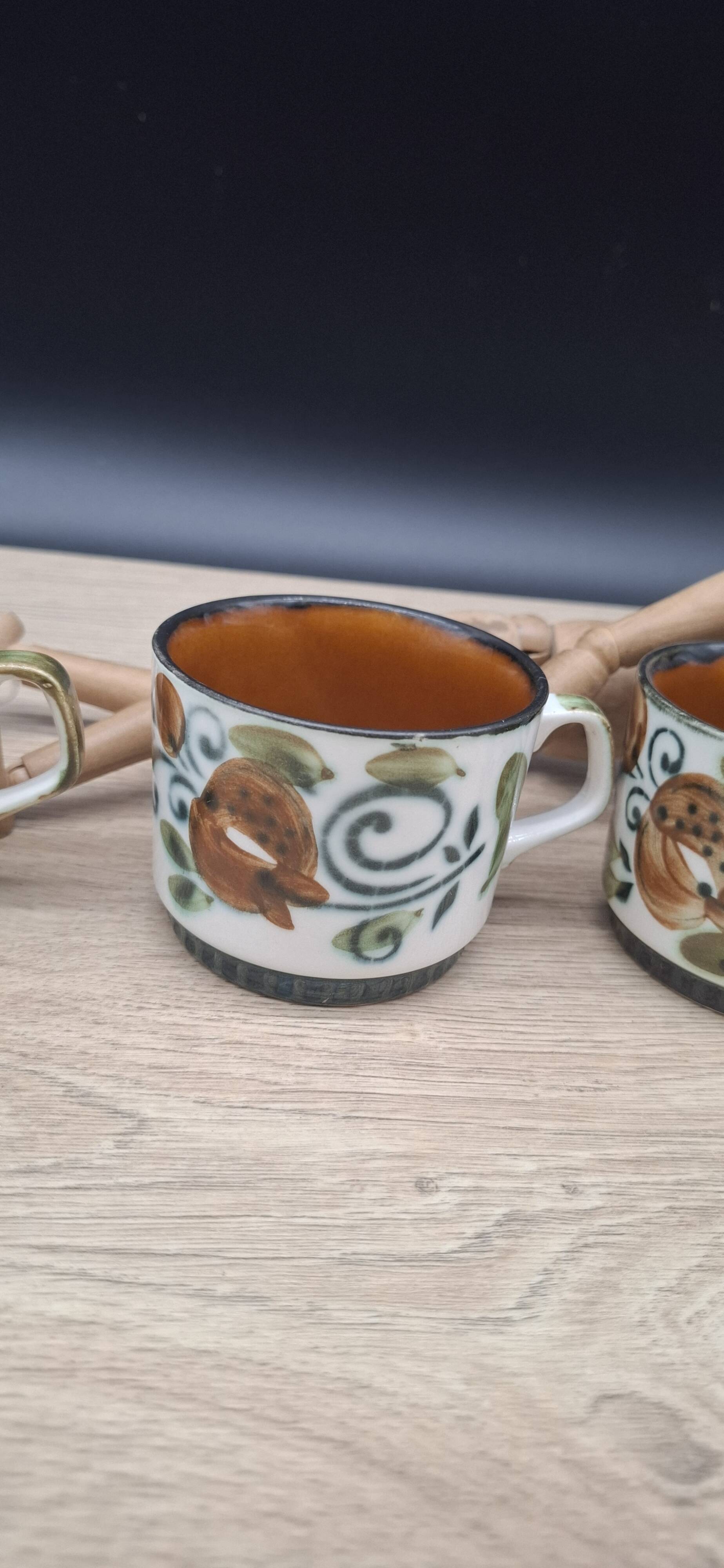 Set of 4 Argenteuil Boch cups 1966