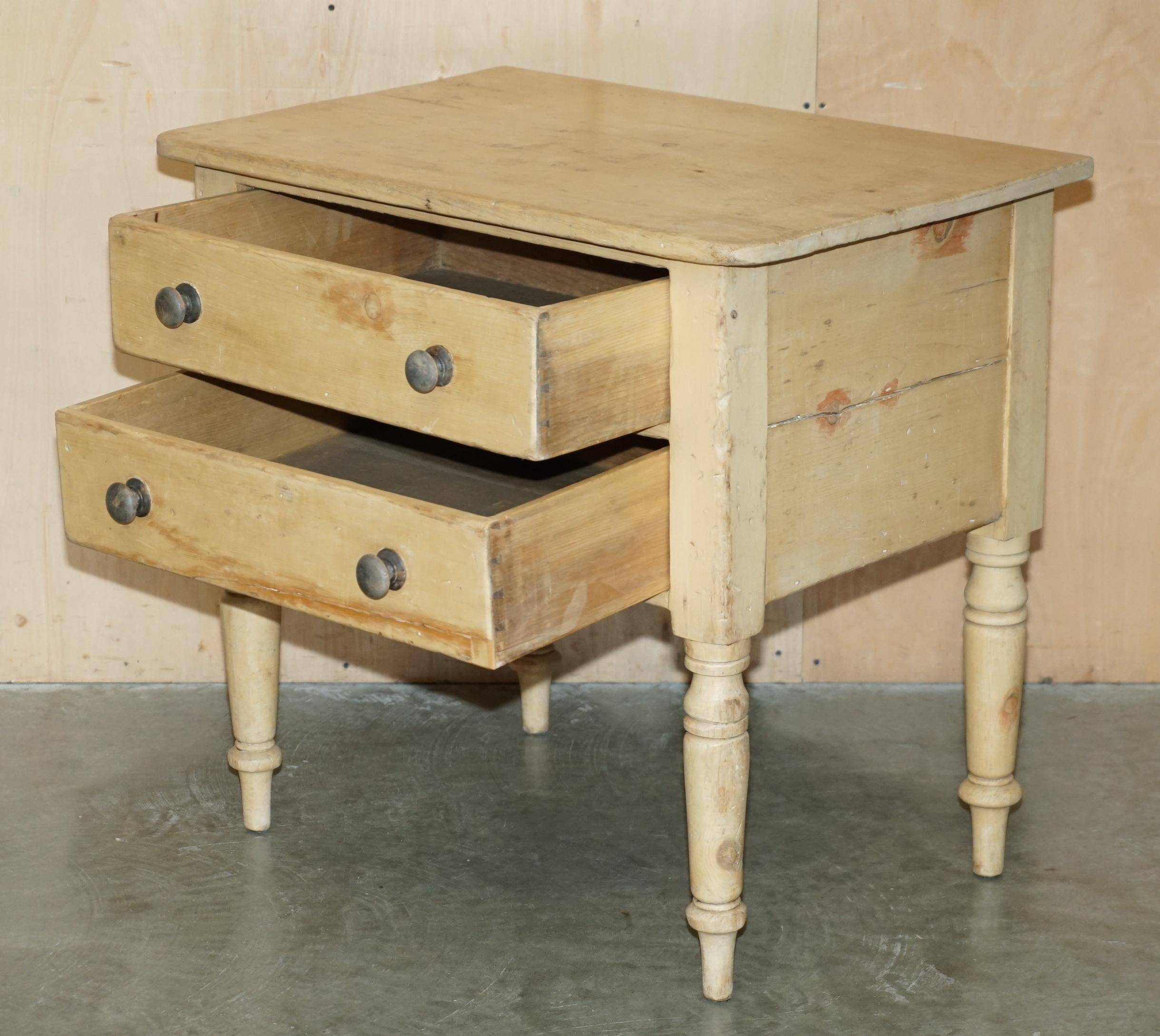 Georgian Governess Drawers Circa 1800 Pine Sideboard